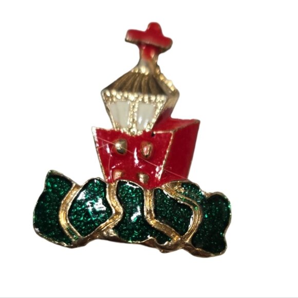 Vintage Christmas Brooche L12 - Picture 1 of 2